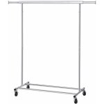 Portant  vtements avec roulettes songmics tringle extensible - charge lourde - porte - manteau - rangement ...