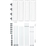 Portant vtement tlscopique dressing sur mesure herkules duo wenko 3 tringles 2 paniers solution sans ...