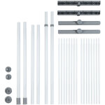 Portant vtement tlscopique dressing sur mesure herkules twin wenko 2 surfaces de rangement solution ...