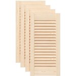 Vidaxl ? porte de placard � persiennes 4 pcs 61, 5x29, 5 cm ? bois de pin massif ? circulation d'air ...
