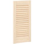 Vidaxl ? porte de placard � persiennes 61, 5x29, 5 cm ? bois de pin massif ? design �l�gant pour circulation ...