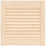 Porte d'armoire � persiennes?porte d'entr�e 39, 5x39, 4 cm bois de pin massif cfw21956