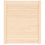Porte d'armoire � persiennes?porte d'entr�e 69x59, 4 cm bois de pin massif cfw65617