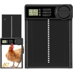Porte automatique poulailler avec minuterie anti - pincement, aluminium porte poulailler automatique, ...