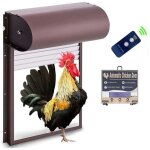 Porte automatique poulailler programmable, , powerd m�tal rideau roulant poulailler porte, avec minuterie ...