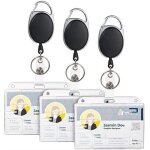 Porte - badge porte - cl�s r�tractable - imperm�able - transparent - protection des badges