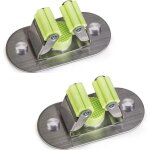 Porte - balais mural multifonction, visseuse et porte - balais autocollant, acier inoxydable 304 bross�, ...