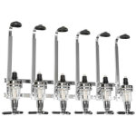 Porte - bouteille distributeur de boisson alcool vin mural bar pro acier pour 6 bouteilles, de