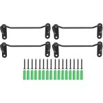 Porte - bouteilles mural simple et innovant en fer, lot de 4, pour la maison, le bureau ou le salon.