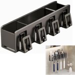 Porte brosse � dents et gobelets, support brosse � dent �lectrique mural, rangement brosse � dent avec ...