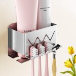 Porte brosse � dents mural, acier inoxydable support brosse a dent electrique support brosse a dent auto ...