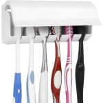 Porte - brosse  dents mural avec couvercle pour douche, organisateur peu encombrant pour camping - car, ...