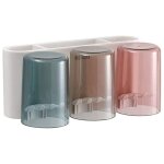 Porte - brosses  dents mural, organisateur de brosses  dents lectriques pour salles de bain, gobelets ...