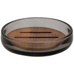 Andrea house - porte - brosses à dents en verre gris et acacia ba73071 Andrea house - porte - brosses à dents en verre gris et acacia ba73071