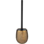 Porte brosse wc idro wenko couvercle flexible, lignes parallèles dorées, style raffiné, surface structurée, ... Porte brosse wc idro wenko couvercle flexible, lignes parallèles dorées, style raffiné, surface structurée, ...