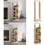 Porte - bûches 33, 5x30x110 cm bois massif de pin - support buche - porte buche - Étagère bois - stockage ... Porte - bûches 33, 5x30x110 cm bois massif de pin - support buche - porte buche - Étagère bois - stockage ...