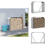 Porte - bûches argenté 120x45x100 cm acier galvanisé - porte - bûches - rangement bûches - abri à bûches ... Porte - bûches argenté 120x45x100 cm acier galvanisé - porte - bûches - rangement bûches - abri à bûches ...