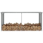 Maisonchic - porte - b�ches bois de chemin�e, abri de stockage de bois, range b�ches ext�rieur acier ...