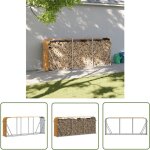 Porte - bches marron clair 234x45x100 cm acier galvanis - porte - bches - rangement bches - abri ...