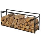 Porte buches en m�tal noir