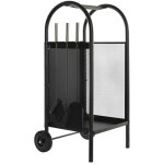 Porte bches  roulettes avec accessoires sannover