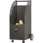 Porte - b�ches � roulettes brenor edilinox - coloris anthracite