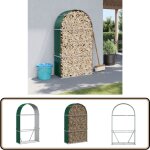 Porte - bches vert 120x45x210 cm acier galvanis - porte - bches - rangement bches - abri bches - ...