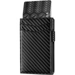 Porte - cartes en m�tal et cuir v�ritable pour homme, avec protection rfid antivol et lecteur de cartes ...