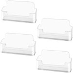 Porte - cartes de visite, 4pcs transparent support carte de visite en acrylique, prsentoir de cartes ...