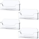 Porte - cartes de visite en acrylique transparent, 4 pices, avec pince nominative, pour table de prsentation ...