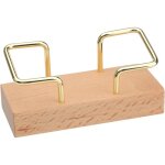 Porte - cartes de visite en bois de noyer pour bureau, cartes de visite, bo�te d'affichage, rangement ...