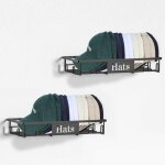 Porte - casquettes en m�tal (sans per�age), bo�te de rangement pour 20 casquettes, fixation murale, lot ...