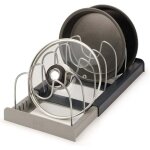 Porte - casseroles, porte - casseroles support en rangement cuisine avec 7 compartiments réglables parfaite ... Porte - casseroles, porte - casseroles support en rangement cuisine avec 7 compartiments réglables parfaite ...