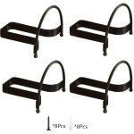 [jamais utilis�] porte - chapeaux et organisateur mural 4 pi�ces, facile � installer, en cuir de vache, ...