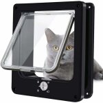 Portes pour chats, chatière magnétique à verrouillage rotatif à 4 voies pour chats, chatons et chatons, ... Portes pour chats, chatière magnétique à verrouillage rotatif à 4 voies pour chats, chatons et chatons, ...