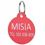 Porte - cl�s avec �tiquette d'adresse pour chien et chat, �tiquette d'identification pour chien et chat ...