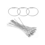 Porte - cls en fil, porte cl solide, porte - cls en fil, anneau porte cl cbles en acier inoxydable, ...
