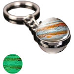 Porte - cl�s lumineux portable syst�me solaire plan�tes, double face, billes de verre, cadeau pour enfants, ...