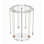 Porte collier presentoir bijoux, acrylique porte bracelet arrondi support bracelet, rangement collier ...