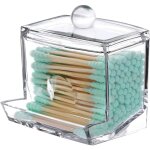 Porte - coton - tige de 7 onces (environ 198, 4 grammes), distributeur de boules de coton Porte - coton - tige de 7 onces (environ 198, 4 grammes), distributeur de boules de coton