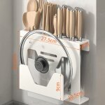 Porte - couteaux en acier inoxydable 304 avec support de rangement pour baguettes ? organiseur mural ...