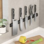 Porte couteaux aimanté, acier inoxydable range outeaux sans perçage, extra - fort aimant couteau pour ... Porte couteaux aimanté, acier inoxydable range outeaux sans perçage, extra - fort aimant couteau pour ...