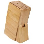 Porte - couteaux en bambou, outil d'organisation de bloc de support de couteau belle apparence diverses ...