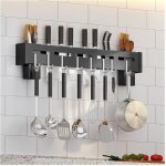 Porte - couteaux multifonctionnel en acier �tag�re de cuisine murale 50 cm