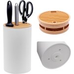 Porte couteau sans couteaux, bloc couteaux cuisine vide, range couteaux de cuisine circulaire, blocs ...