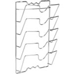 Porte couvercles vertical en m�tal, range couvercle mural avec 5 compartiments, rangement couvercle casserole ...