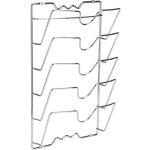 Porte couvercles vertical en mtal, range couvercle mural avec 5 compartiments, rangement couvercle casserole ...