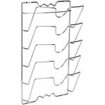 Porte couvercles vertical en métal, range couvercle mural avec 5 compartiments, rangement couvercle casserole ... Porte couvercles vertical en métal, range couvercle mural avec 5 compartiments, rangement couvercle casserole ...