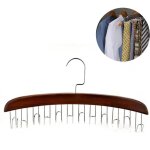 Porte - cravates en bois suspendu, accessoire de dressing pour homme, gain de place, pour ranger et prsenter ...