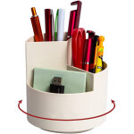 Porte - crayons de bureau rotatif � 3 orifices, 3 emplacements, organiseur de crayons et stylos de bureau ...